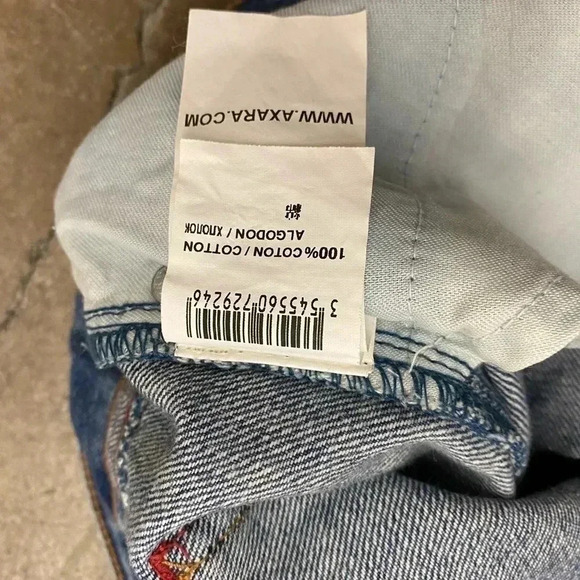 Axara  painted peacock midi denim skirt - Picture 4 of 7